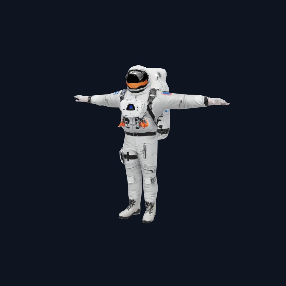 Astronaut Suit with Backpack model pack